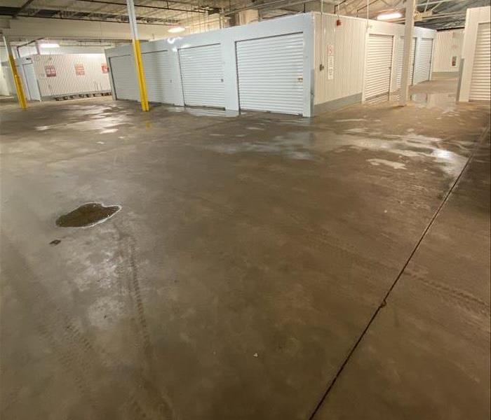 water cleaned up at storage center